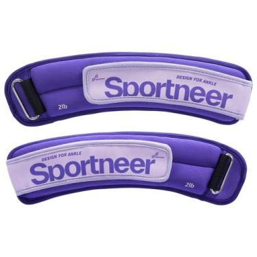 Imagem de Tornozeleiras com Peso Sportneer 0,9 kg o par com tiras ajustáveis