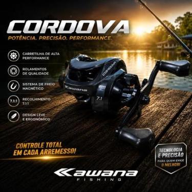 Imagem de Carretilha Cordova Bg Drag 9kg 10 Rolamentos Peixe Grande Carretel Par