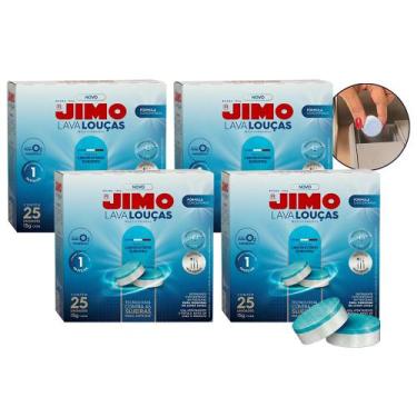 Imagem de Jimo Lava-louça Multi Detergente 4 Caixas Com 25 Pastilhas