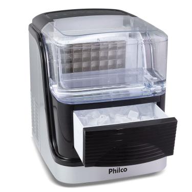 Imagem de Máquina de Gelo Philco PMG20P 20KG 3L com Ciclo Rápido e 2 Tamanhos de Gelo Branco 110V