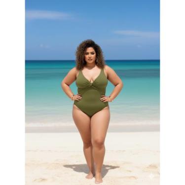 Imagem de Body Feminino Diva M 38/42 G 44/46 e GG 48/50 Moda Praia Suplex c Bojo