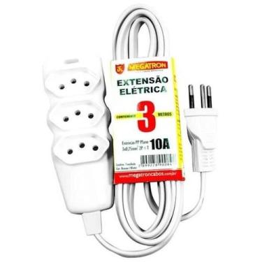Imagem de Extensão Trifásica 2P+T 3X0,75MM 3,0M Megatron