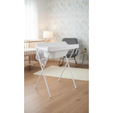 Imagem de Banheira com Trocador e Suporte Dobrável 25L Branco - Congratulations 