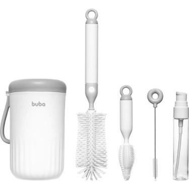 Imagem de Kit Portátil Para Limpeza De Mamadeira 5 Em 1 Escova Buba