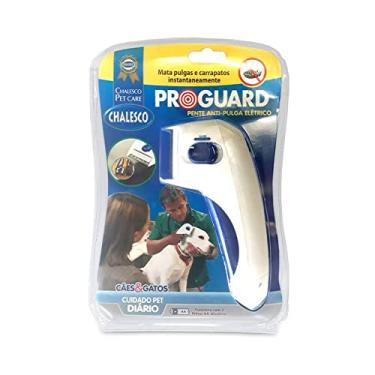 Imagem de Chalesco Pente Antipulga Elétrico para Cães e Gatos Branco