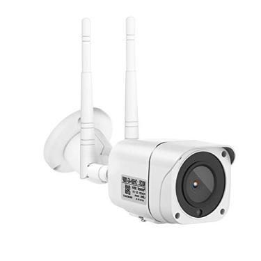 Imagem de Full HD 1080P 4G SIM Card Wi-Fi IP Camera Case de metal Mini câmeras de segurança CCTV externas com detecção de movimento de áudio bidirecional e visão noturna IP à prova d'água (White)