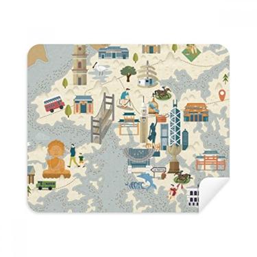 Imagem de Pano de limpeza de tela de Hong Kong Local Bicycle Visiting China 2 peças de tecido de camurça