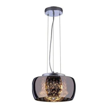 Imagem de Lustre Pendente Sala Cristal K9 Attractive 28 Cm Cromado
