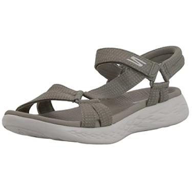 Imagem de Skechers Sandália esportiva feminina em movimento 600 - Brilliancy, Cinzento-acastan, 40