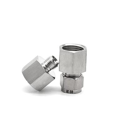Imagem de acoplador 1/8 1/4 3/8 1/2 rosca f¨ºmea 6 8 10 12 mm encaixes de calibre de tubo r¨ªgido conectores retos de a?o inoxid¨¢vel, 10 mm, 1/8 "