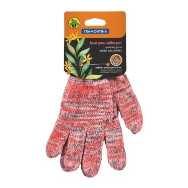 Imagem de Luvas para Jardinagem Tramontina em Algodão Colorida Tramontina