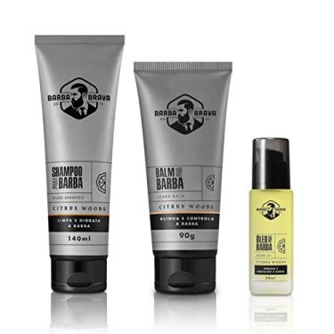 Imagem de Kit Barba Brava Citrus Woods