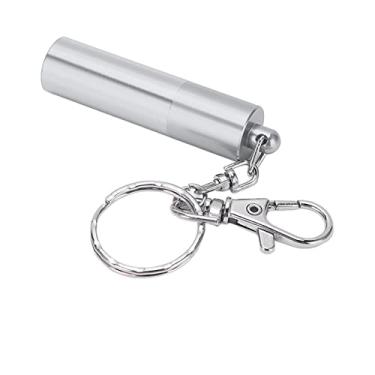 Imagem de Cue Tip Shaper, Snooker Cue Tip Tool portátil com chaveiro para bilhar(Prata)