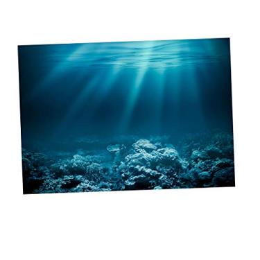 Imagem de Baosity Pôster de paisagem de aquário B fundo de tanque de peixes de um lado, P