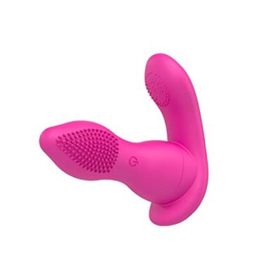 Imagem de Vibrador 2 em 1 Estimulação Clitóris Adulto Brinquedos Sexuais Para Mulheres Controle Remoto 7 Velocidades Zatla