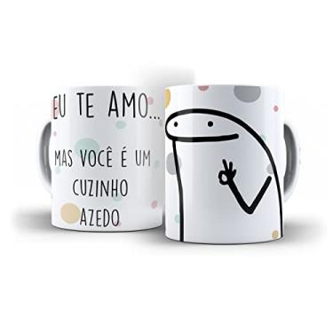 Imagem de Caneca Flork Eu te amo mas voc? ? dificil de lidar.
