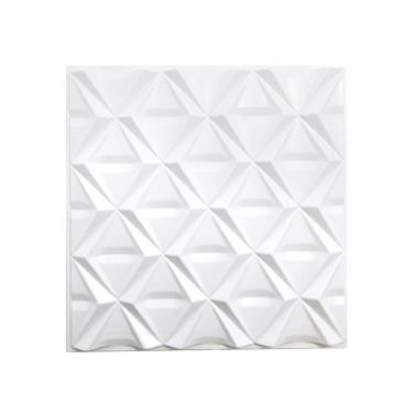 Imagem de Kit 5 Placas Revestimento De Parede Pvc 3D Relevo Losangos