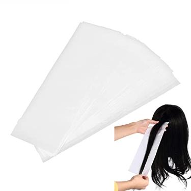 Imagem de Papel para tintura de cabelo, 100 peças, folhas de cabelo profissionais para pincel de cor, envelope, para salão de beleza, barbeiro, cabeleireiro