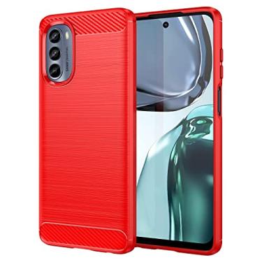 Imagem de For Motorola Moto G62 5G India Brushed Texture Carbon Fiber TPU Phone Case