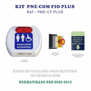 Imagem de Alarme Banheiro Para Deficiente - Com Fio Plus (nbr 9050)