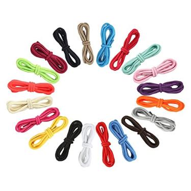 Imagem de Chunney 20 pares de cadarços esportivos atléticos de 114 cm de cadarço, Redondo., 110cm * 0.8cm