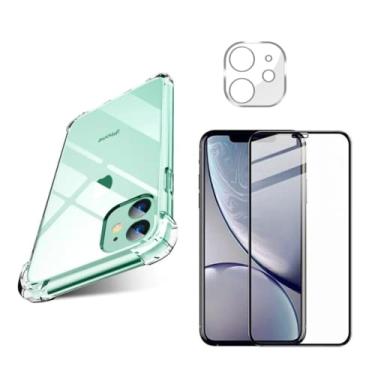Imagem de Capa Capinha + Película de Vidro Temperado 3D + Película de Câmera Compatível Com iPhone 11 - (Hard Glass Store)