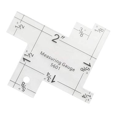 Imagem de NX Garden Mini medidor de medição de costura réguas de quilting acrílico transparente escala métrica imperial ferramentas de costura de tricô