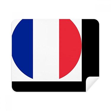 Imagem de Pano de limpeza de tela de telefone bandeira nacional da França Europa país pano de limpeza 2 peças tecido de camurça