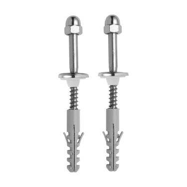 Imagem de Kit Parafusos Fixador Blukit Aço Inoxidável Para Vaso Sanitário/Bidê