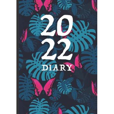 Imagem de 2022 CHEESEPLANT BUTTERFLY A4 DIARY: Stylish 2022 Houseplant Desk Diary - Week to View on 2 Pages - Butterfly Planner/Journal/Organizer - A4 (8.27" x 11.69")