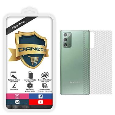 Imagem de Pel�cula Fibra De Carbono Gel Flex�vel Traseira Verso para Samsung Galaxy S20 FE com Tela de 6.5" - Prote��o Que Adere E Cobre Toda A Parte Traseira do Aparelho