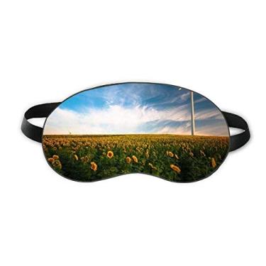 Imagem de Sunflowers Clouds Blue Sky Sleep Eye Shield Soft Night Vlindfold Shade Cover