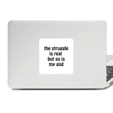 Imagem de The Struggle is Real Christian Citações Decalque Vinil Paster Laptop Decoração PC