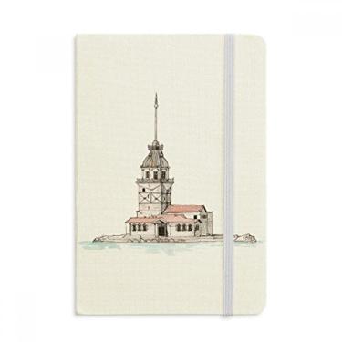 Imagem de Caderno Maiden's Tower, em Istambul Turquia, capa dura, diário clássico A5