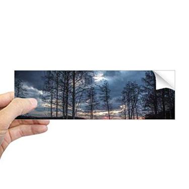 Imagem de DIYthinker Lake Trees Science Nature Scenery Adesivo retangular para janela de notebook