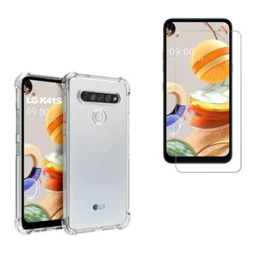 Imagem de Kit Capa Capinha Anti Queda + Película Vidro Compatível LG K41S