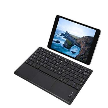 Imagem de Teclado , ligero, portátil, ultradelgado, mini teclado , teclado inalámbrico , negro con panel táctil para tableta