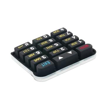 Imagem de TECKEEN Teclado numérico de substituição para rádio bidirecional Baofeng UV9R Plus Walkie Talkies, reparo de rádio faça você mesmo