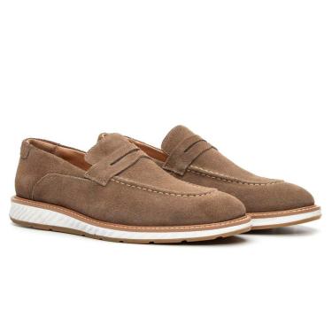 Imagem de Sapato Oxford Loafer Camurça Couro Premium Masculino