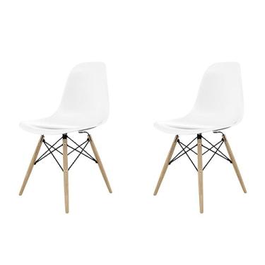 Imagem de Kit 2 Cadeiras Eames Pp Empório Tiffany Branco