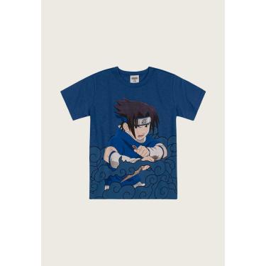 Imagem de Infantil - Camiseta Brandili Sasuke Uchiha Azul-Marinho Brandili 25486 menino
