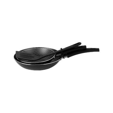 Imagem de Conjunto de Frigideiras Multiflon Gourmet com Revestimento Antiaderente Ultra 7 Preta - 2 Peças