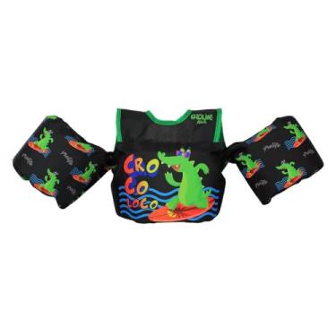 Imagem de Boia de Braço e Colete Salva-Vidas Infantil Homologado PROLIFE CK01 Crocoloco