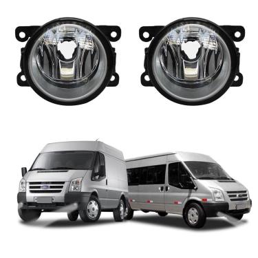 Imagem de Par Farol de Milha para Transit 2009 a 2014 Auxiliar Neblina