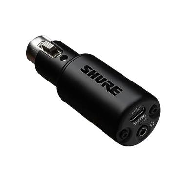 Imagem de Shure Interface digital MVX2U XLR-to-USB com conector de fone de ouvido, pré-amplificador integrado com controle de ganho de 60 dB, monitoramento de zero latência, potência Phantom 48V, aplicativo de desktop ShurePlus, cabo USB-C de 1 m