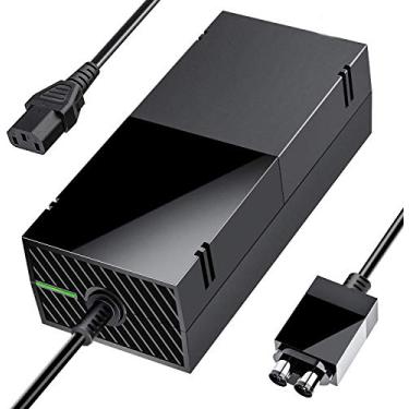 Imagem de Kit de substituição de cabo adaptador CA para Xbox One, fonte de alimentação para jogos Xbox One, voltagem automática 100-240V, preto