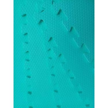 Imagem de Tatame Tapete EVA Com Borda 50cm X 50cm X 1cm Verde Água