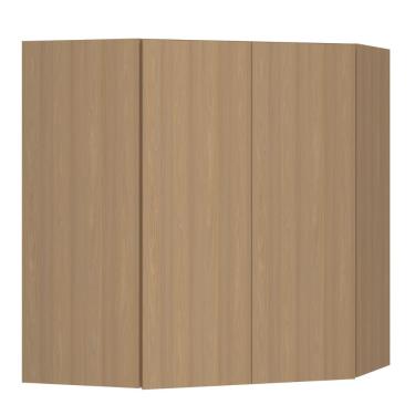 Imagem de Armário Luciane Slim Canto Diagonal 2 Portas 74cm - FREIJO
