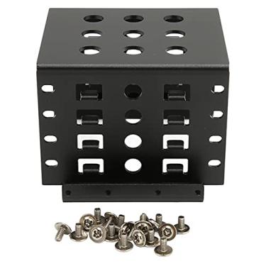 Imagem de Suporte de montagem de HDD, design oco de liga de alum¨ªnio de 2,5 pol., gaiola de disco r¨ªgido de 2,5 pol. de alta dureza, f¨¢cil de instalar, adaptador de HDD, leitor de HHD, suporte de rack m¨®ve