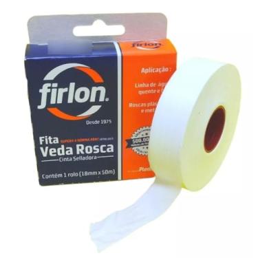 Imagem de Fita veda rosca 3/4 x 50 mt firlon Fita veda rosca 3/4 x 50 metros firlon